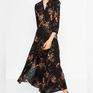 Zara Floral printed Maxi dress